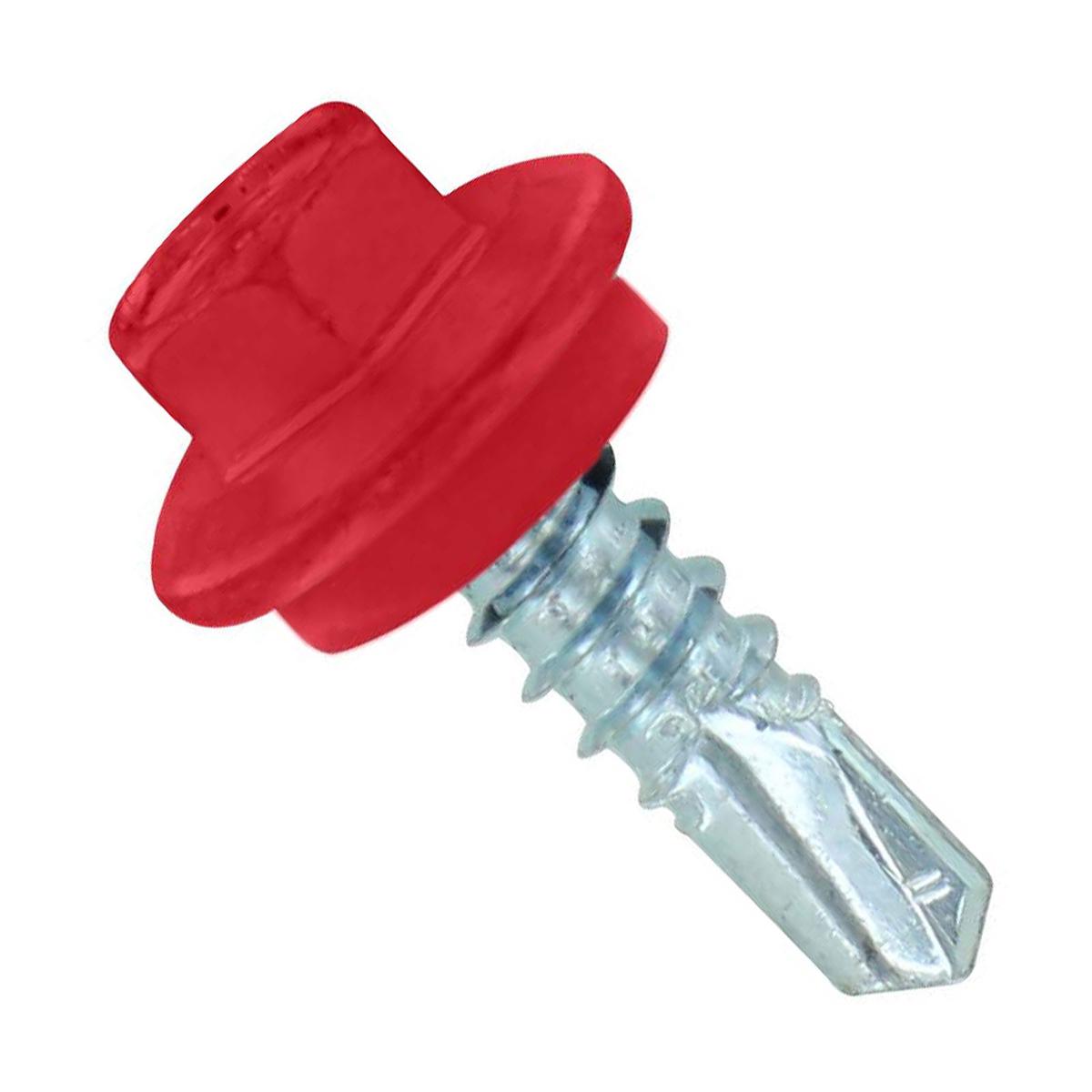 ST Fastening #12 X 3/4" Self-Drilling Maxx Steelbinder Metal Roofing Screw - Crimson | Qty. 120,000 (Pallet)