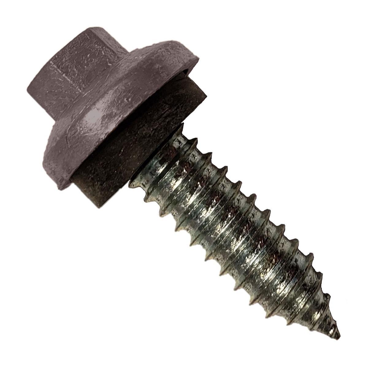 ST Fastening #17 x 1" Tapping ZXL Steelbinder Metal Roofing Stitch Screw, Hex-Washer Head - Charcoal Gray | Qty. 120,000 (Pallet)