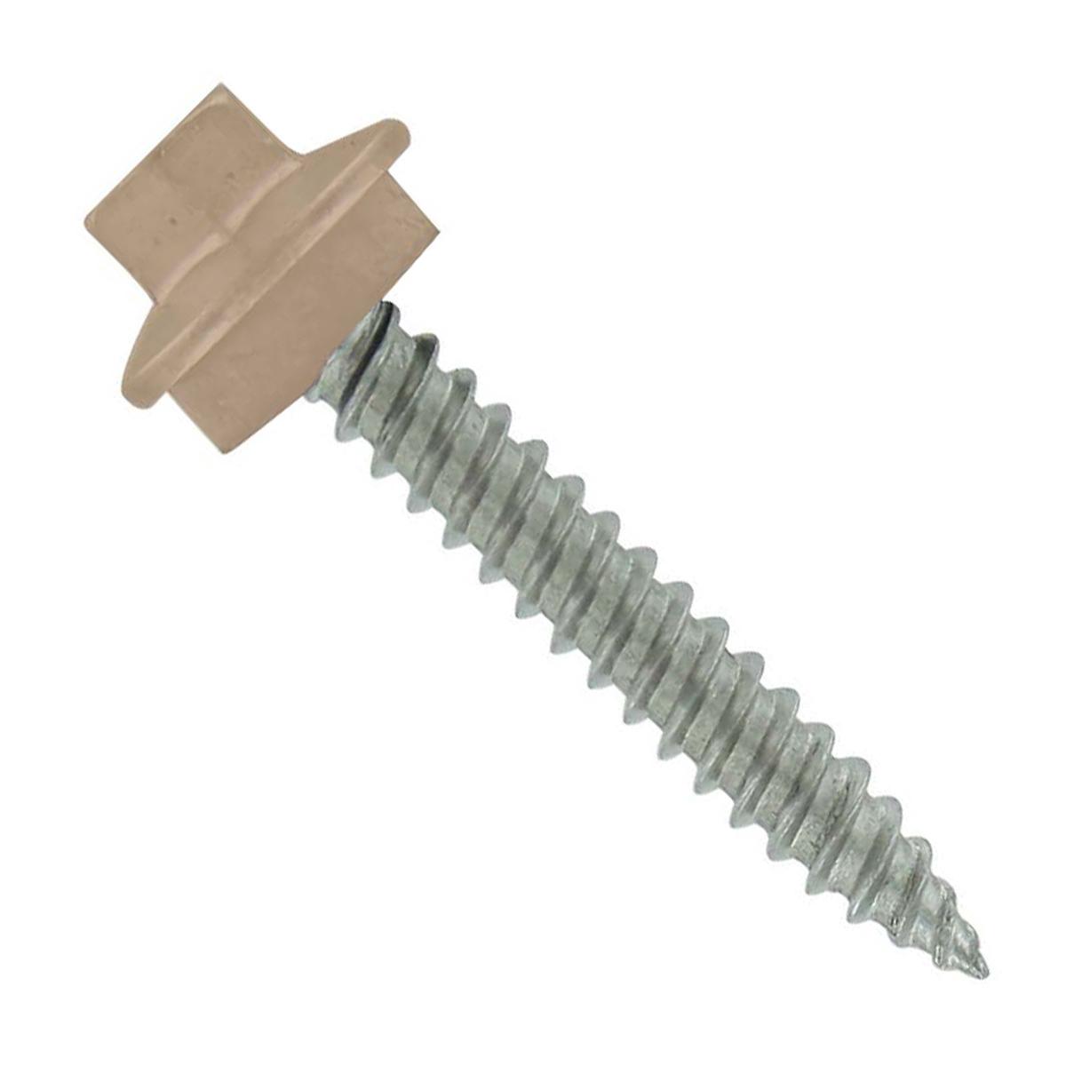 ST Fastening #10 x 1" SS Woodbinder Metal Roofing Screw - Tan | Qty. 144,000 (Pallet)