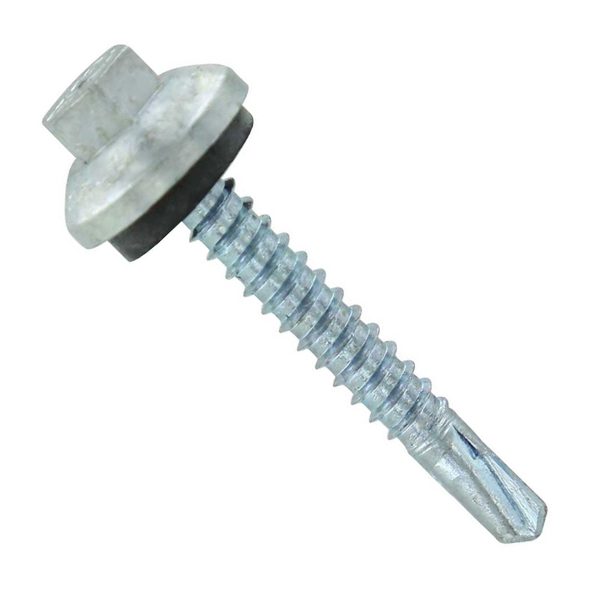 ST Fastening #12 x 1-1/2" Self-Drilling ZXL Steelbinder Metal Roofing Screw - Electro-Galvanized | Qty. 96,000 (Pallet)
