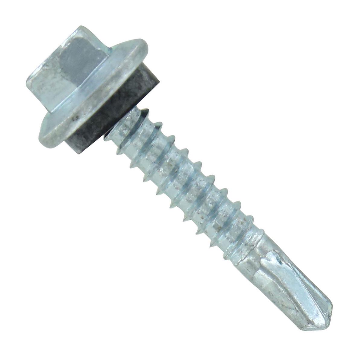 ST Fastening #12 X 1-1/4" Self-Drilling Maxx Steelbinder Metal Roofing Screw - Electro-Galvanized | Qty. 2,500 (Carton)