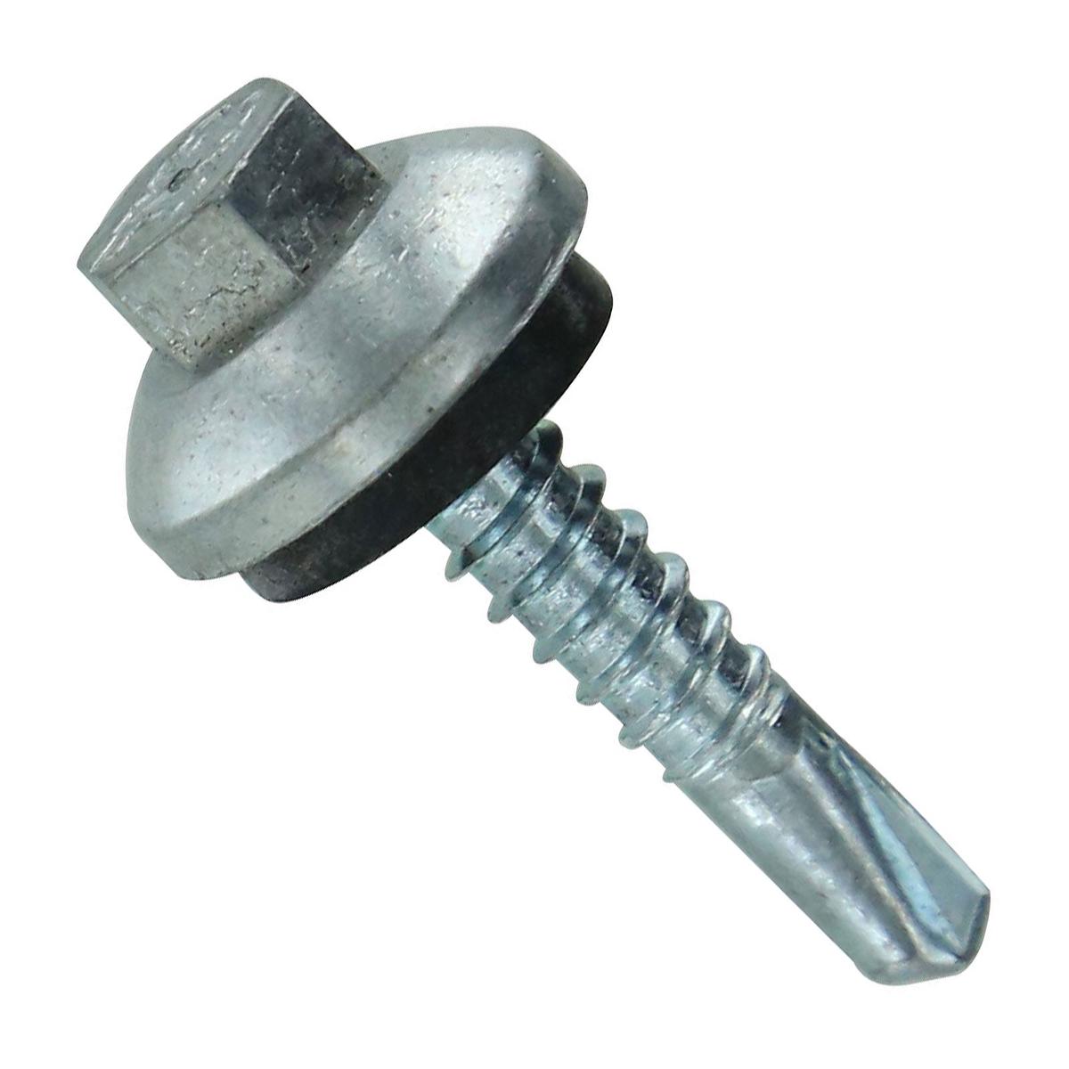 ST Fastening #12 x 1" Self-Drilling ZXL Steelbinder Metal Roofing Screw - Electro-Galvanized | Qty. 96,000 (Pallet)