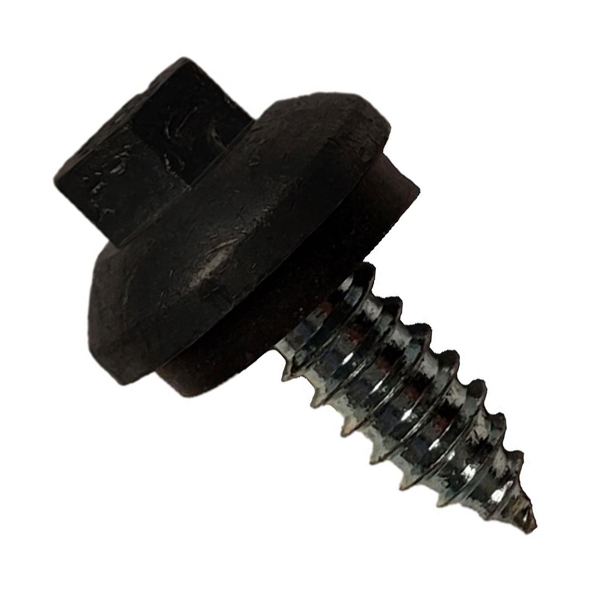 ST Fastening #14 x 3/4" Tapping ZXL Steelbinder Metal Roofing Screw, Hex Washer Head - Black - Qty. 2,500 (Carton)