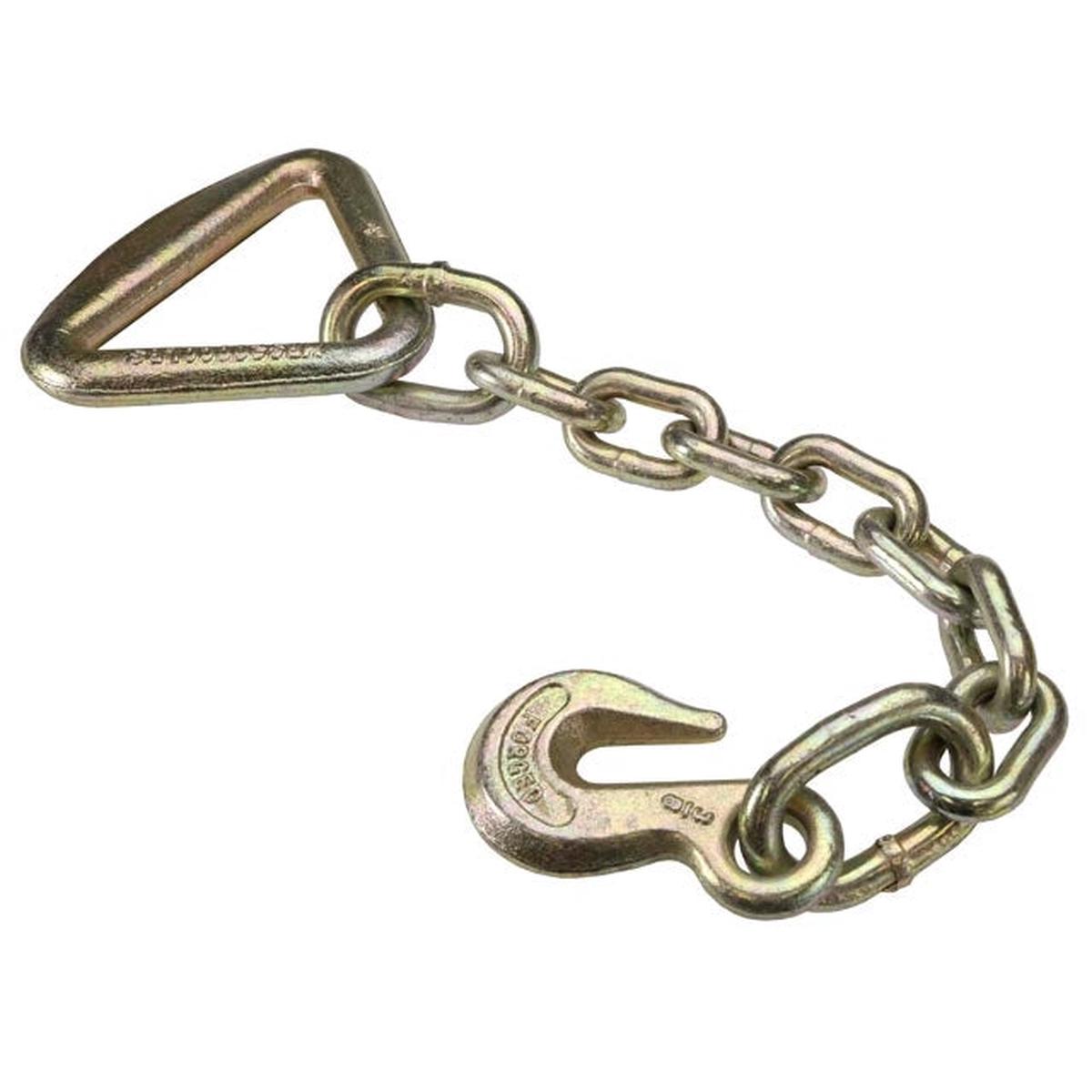 3/8" x 18" Chain Extension w/ 4" D-Ring - 20,000 lbs. BS