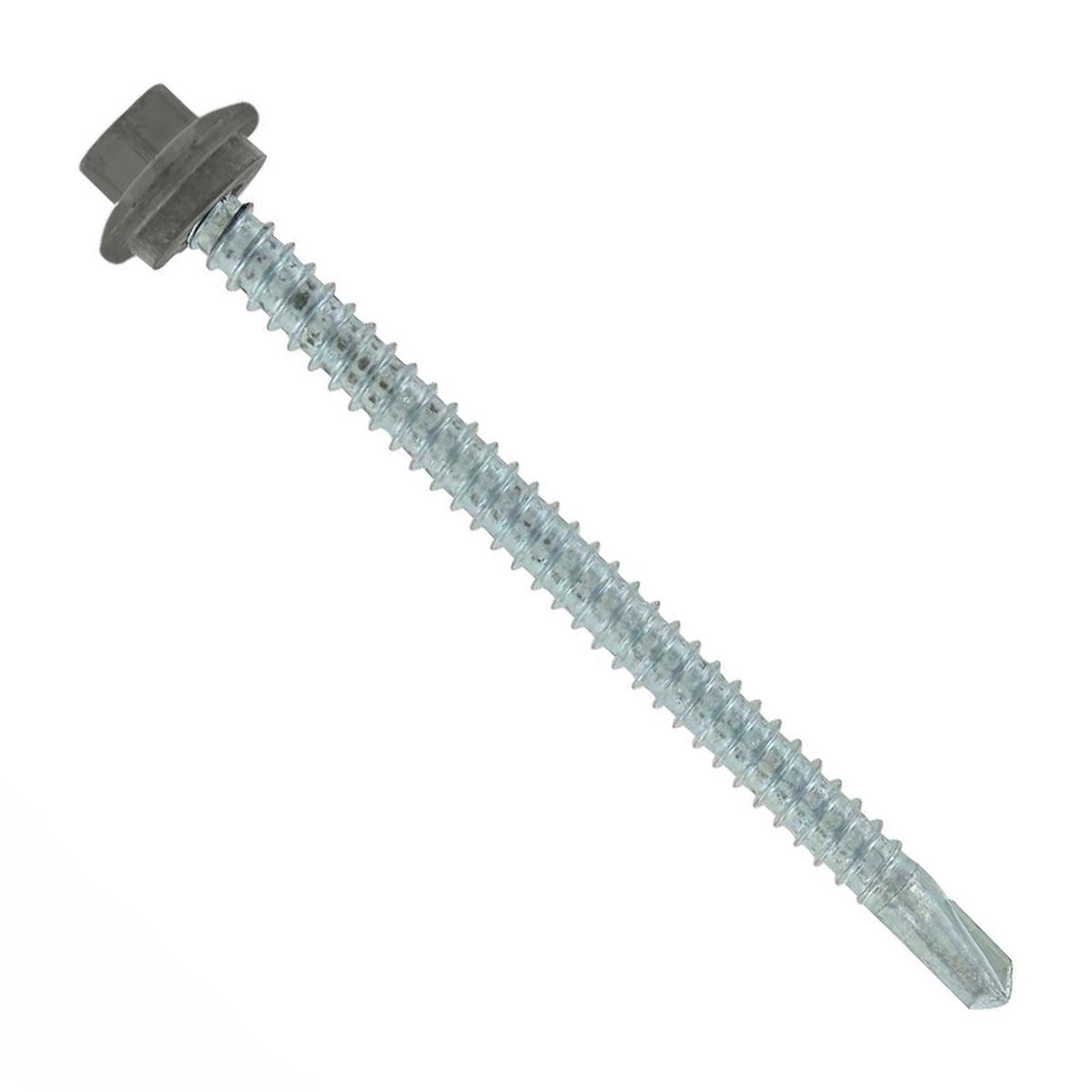 ST Fastening 12 x 3" Self-Drilling Maxx Steelbinder Metal Roofing Screw, Hex Washer Head - Burnished Slate | Qty. 48,000 (Pallet)
