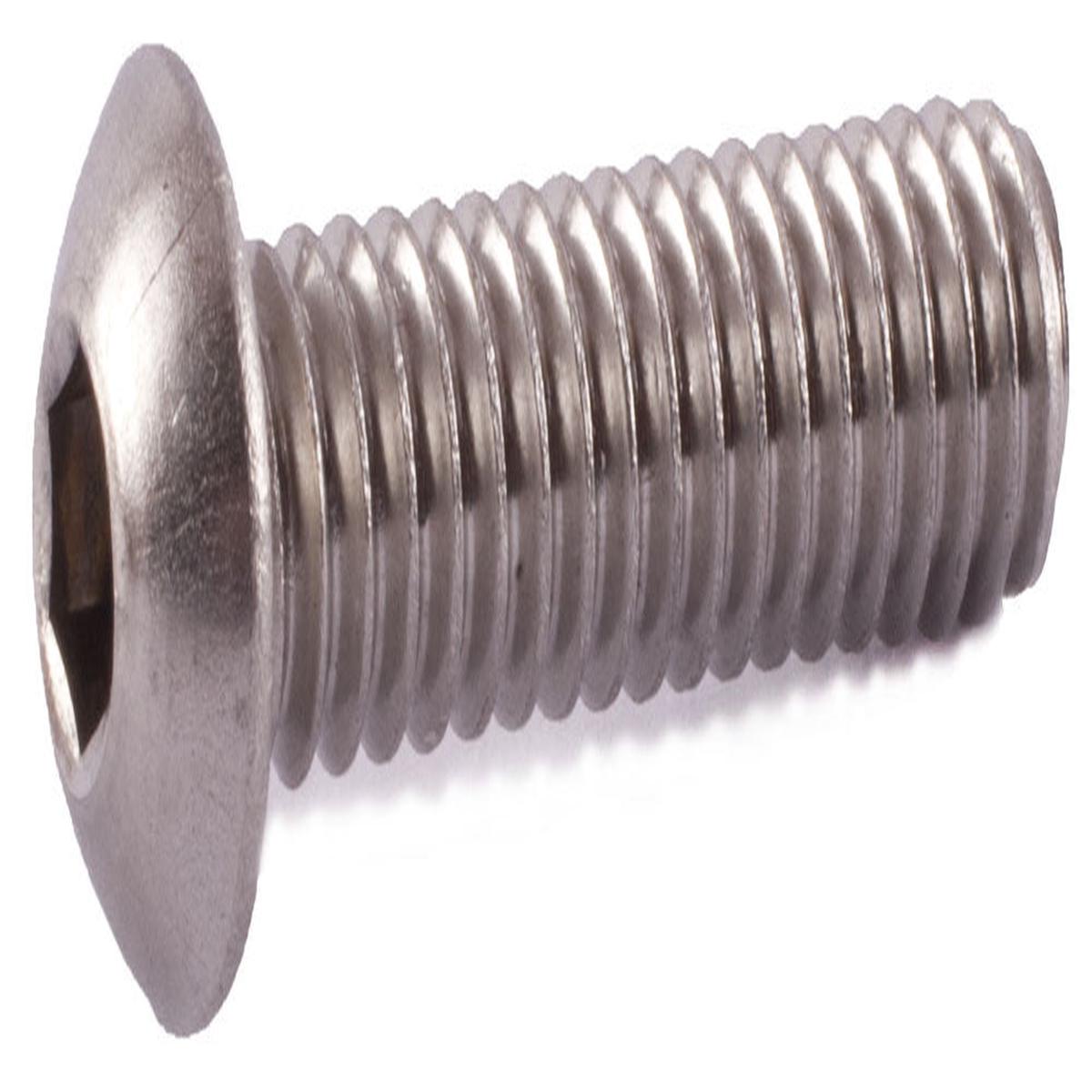 0-80 x 3/8 Button Socket Cap Screw 18-8 (A2) Stainless Steel