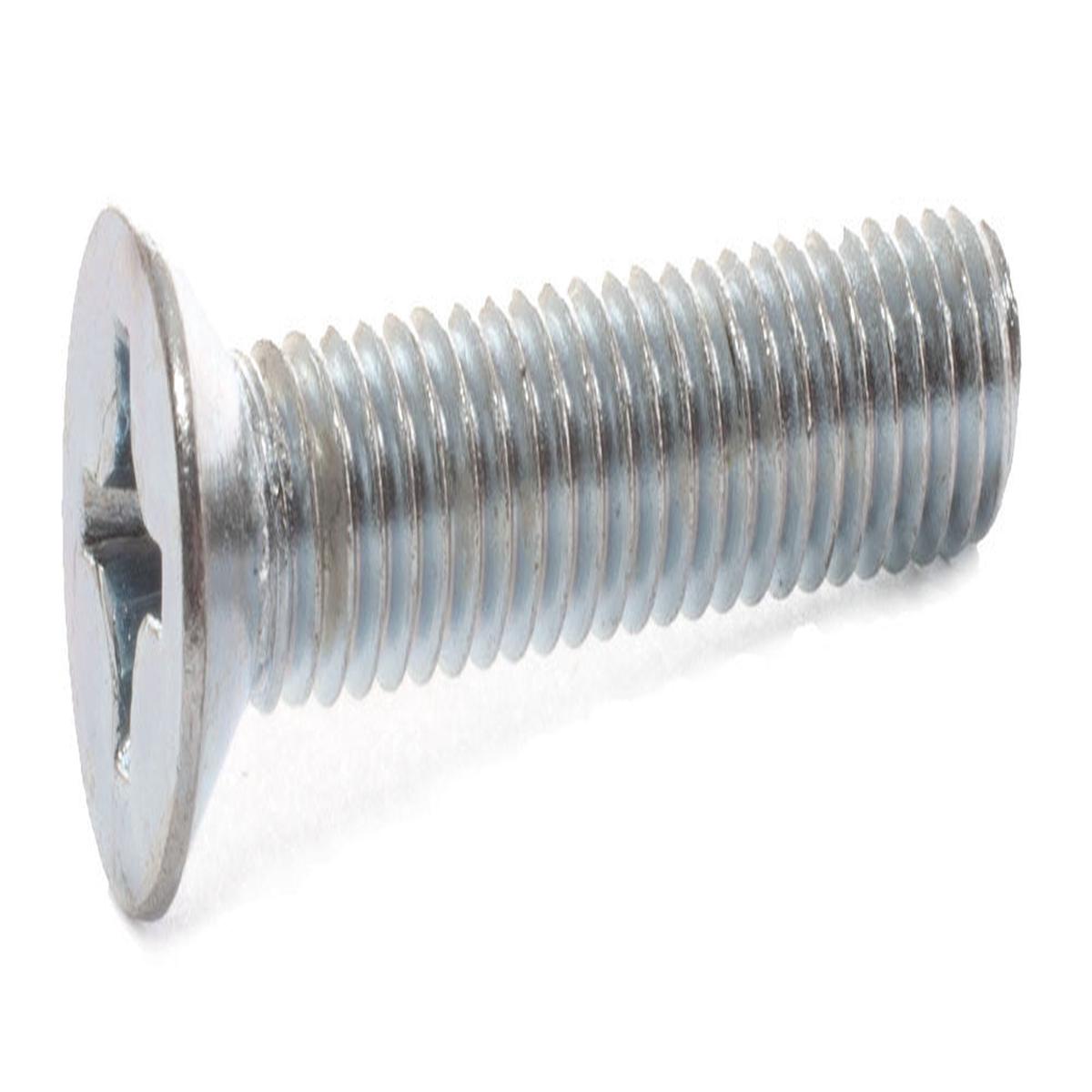 1/4-20 x 1 1/2 Phillips Flat Machine Screw Zinc