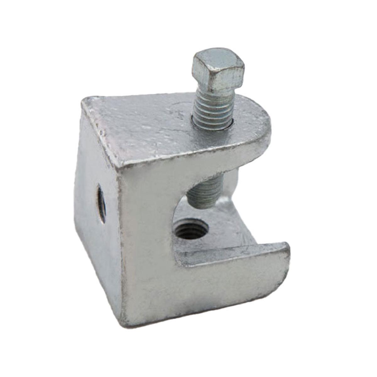 2-1/2" Wide Rod Support 1/2-13 Mallable Clamp - Electro-Galvanized