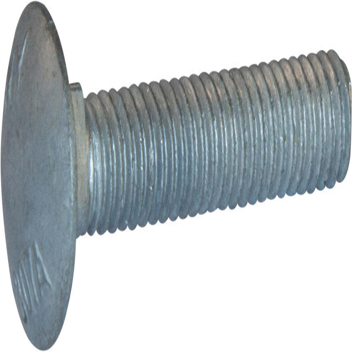 3/8-16 x 1 1/4 A307 Grade A Carriage Bolt Hot Dipped Galvanized