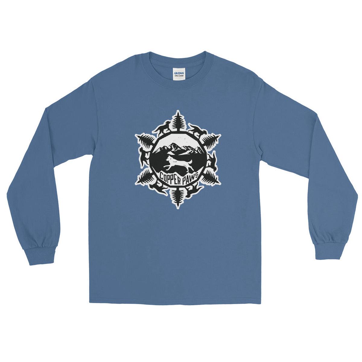 PupFlake Long Sleeve - Indigo Blue | L