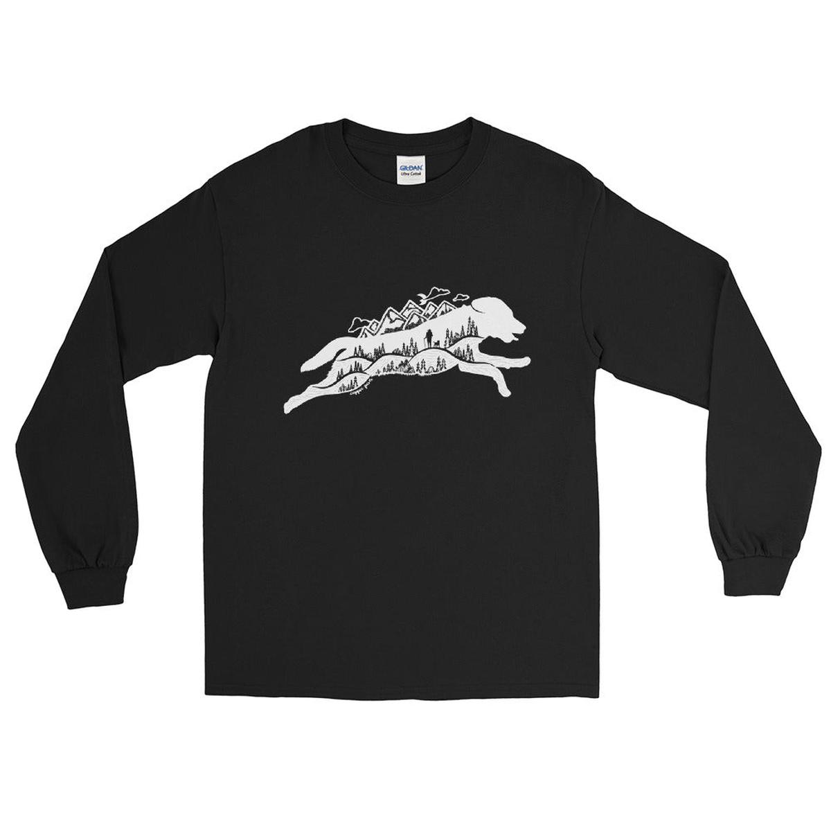 Running Wild Long Sleeve Shirt - Black | XL