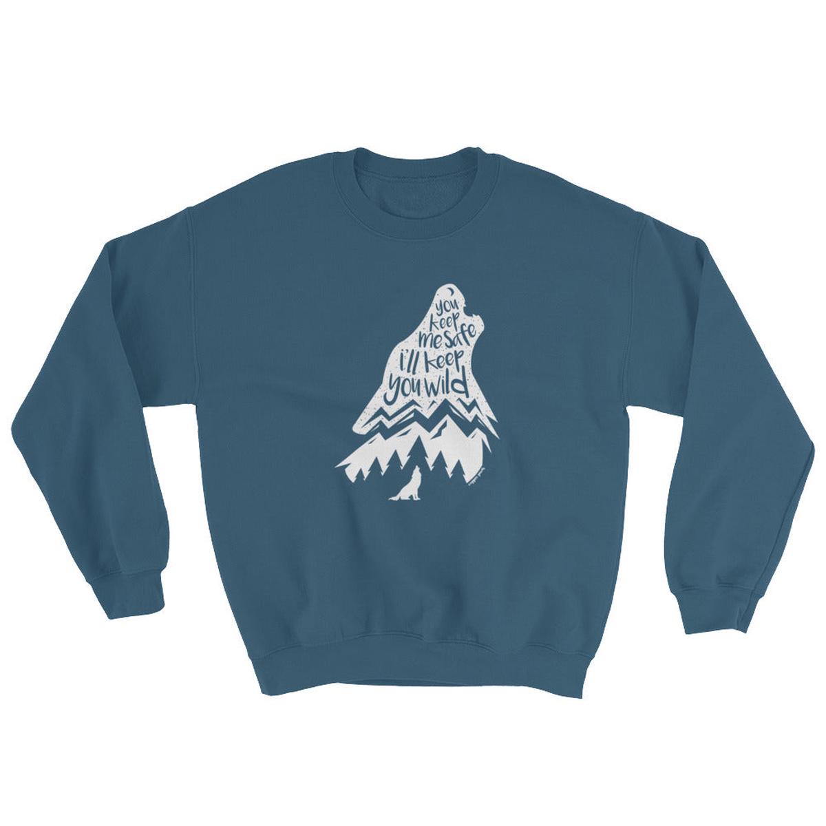 Wild Wolf Sweatshirt - Indigo Blue | 2XL