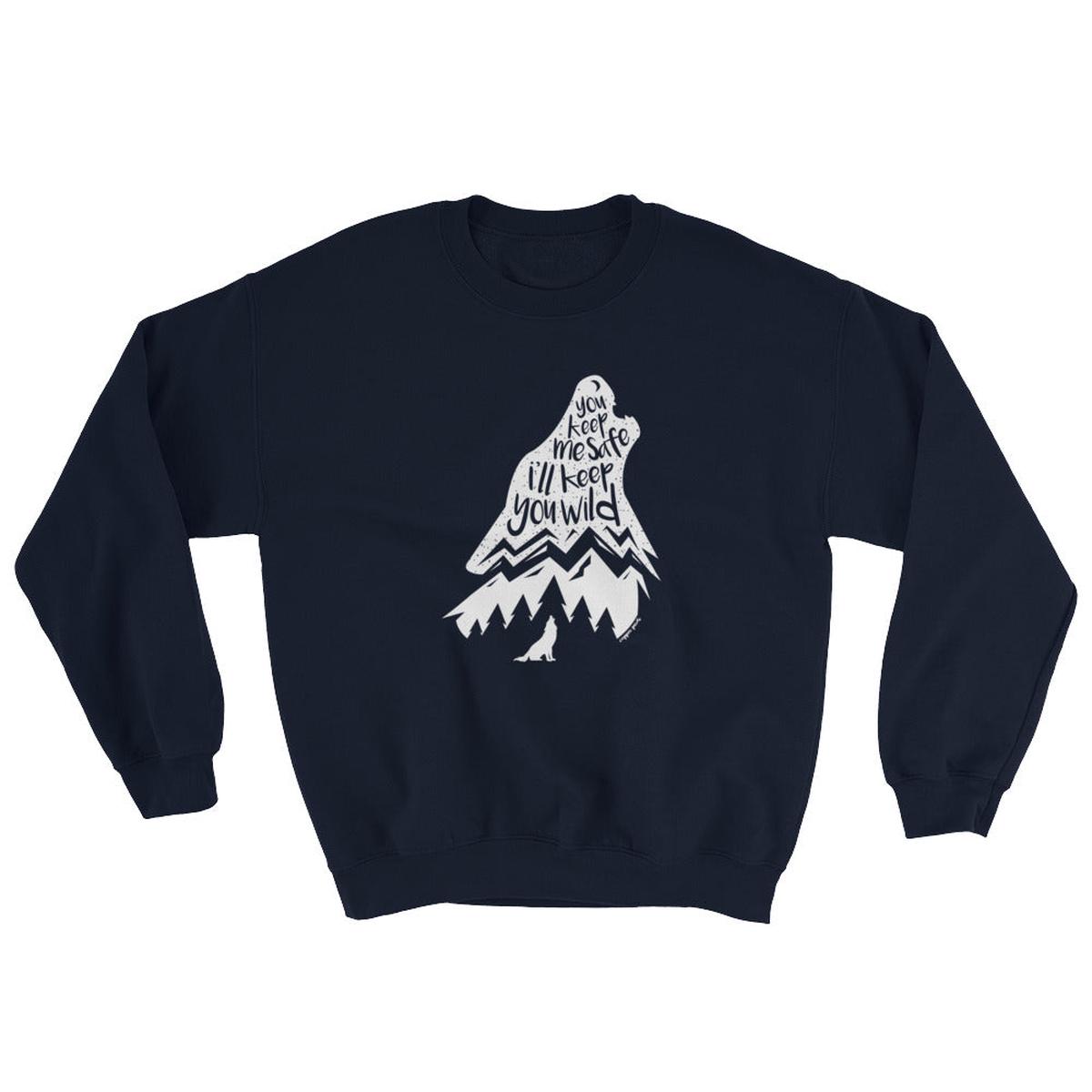 Wild Wolf Sweatshirt - Navy | 3XL