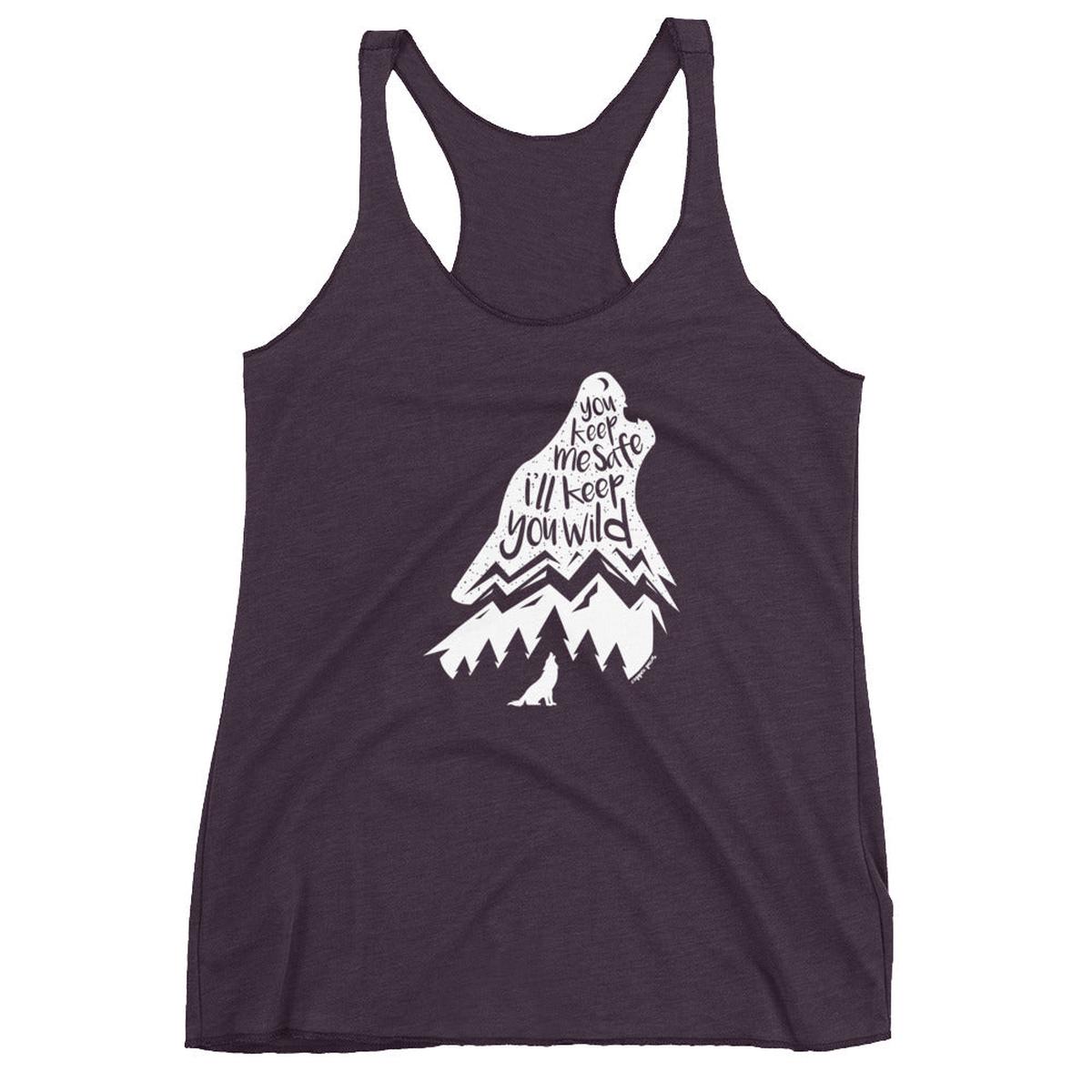 Wild Wolf Women's Tank - Vintage Purple | M