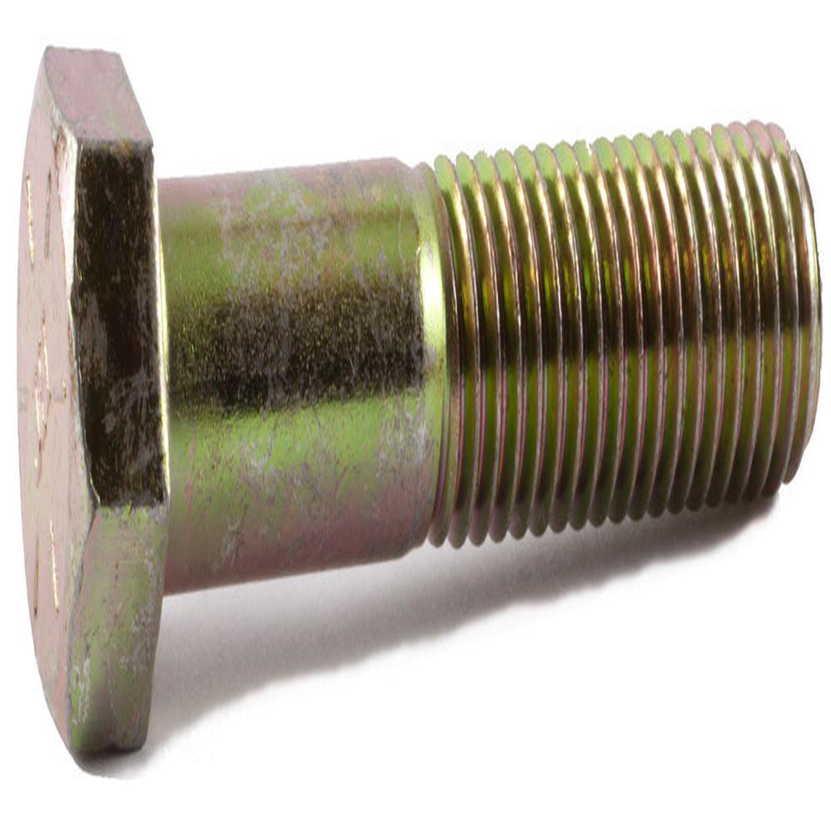 1 1/4-12 x 5 Grade 8 Hex Cap Screw Yellow Zinc Plated Domestic USA (15)