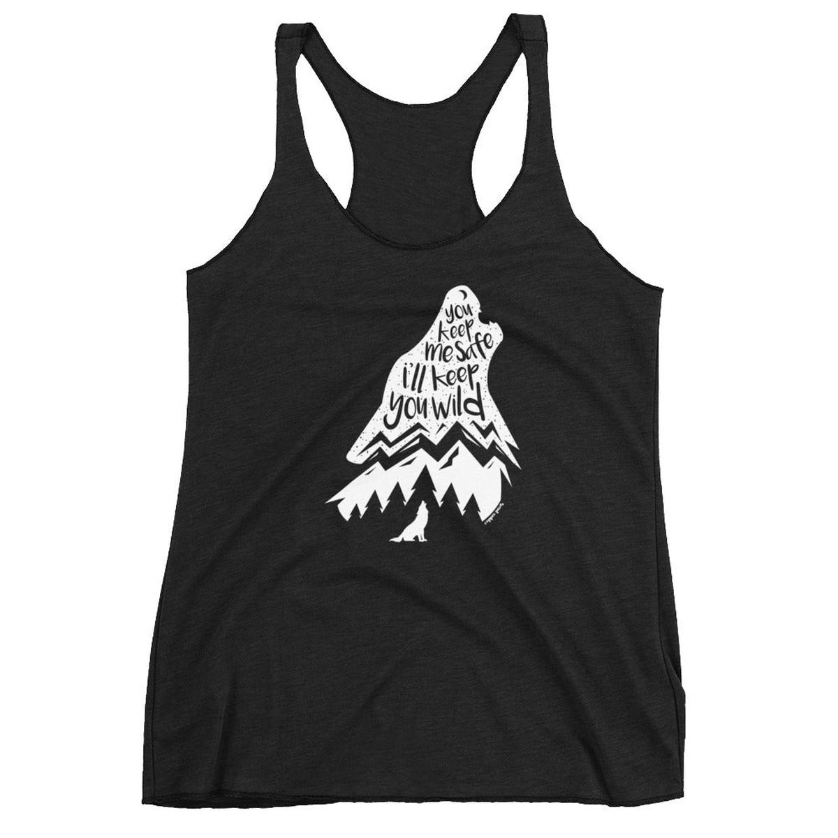 Wild Wolf Women's Tank - Vintage Black | L