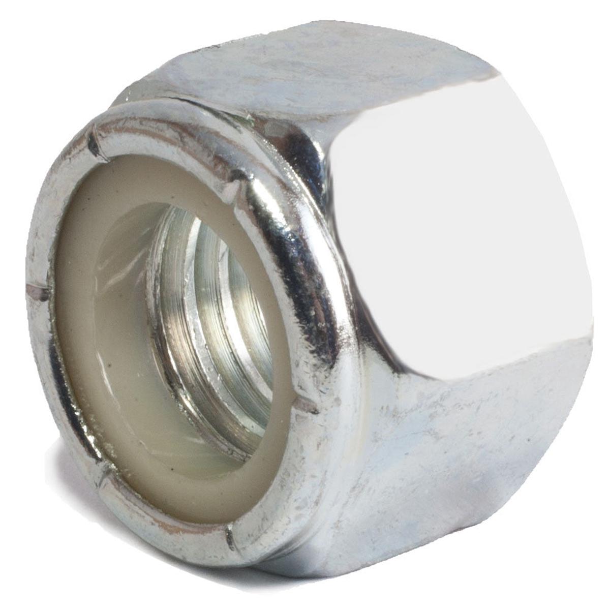1 1/2-6 Nylon Insert Locknut Zinc Plated