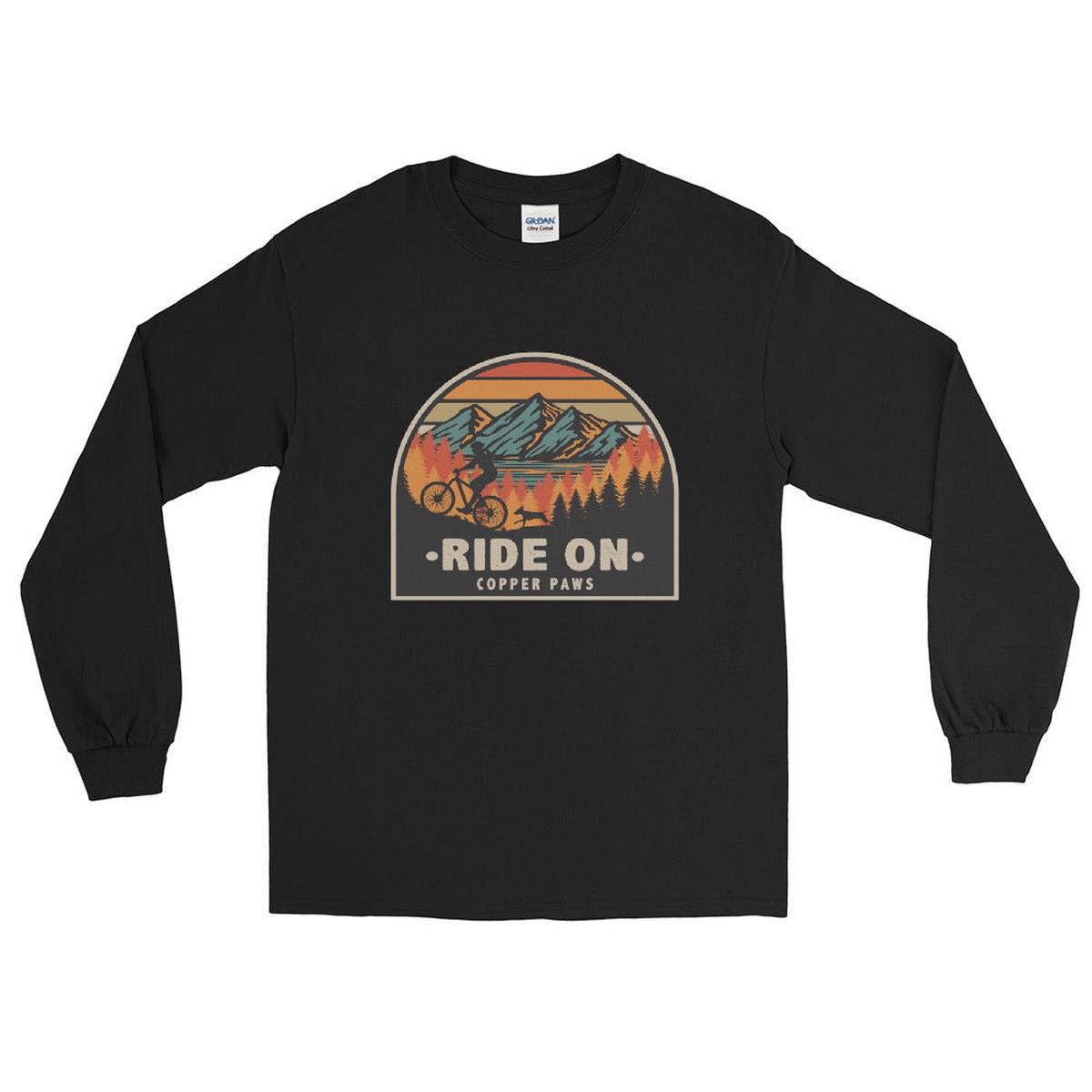 Ride On Long Sleeve Shirt - Black | L