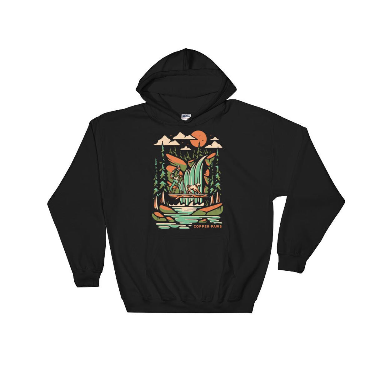 Waterfall Hike Hoodie - Black | L