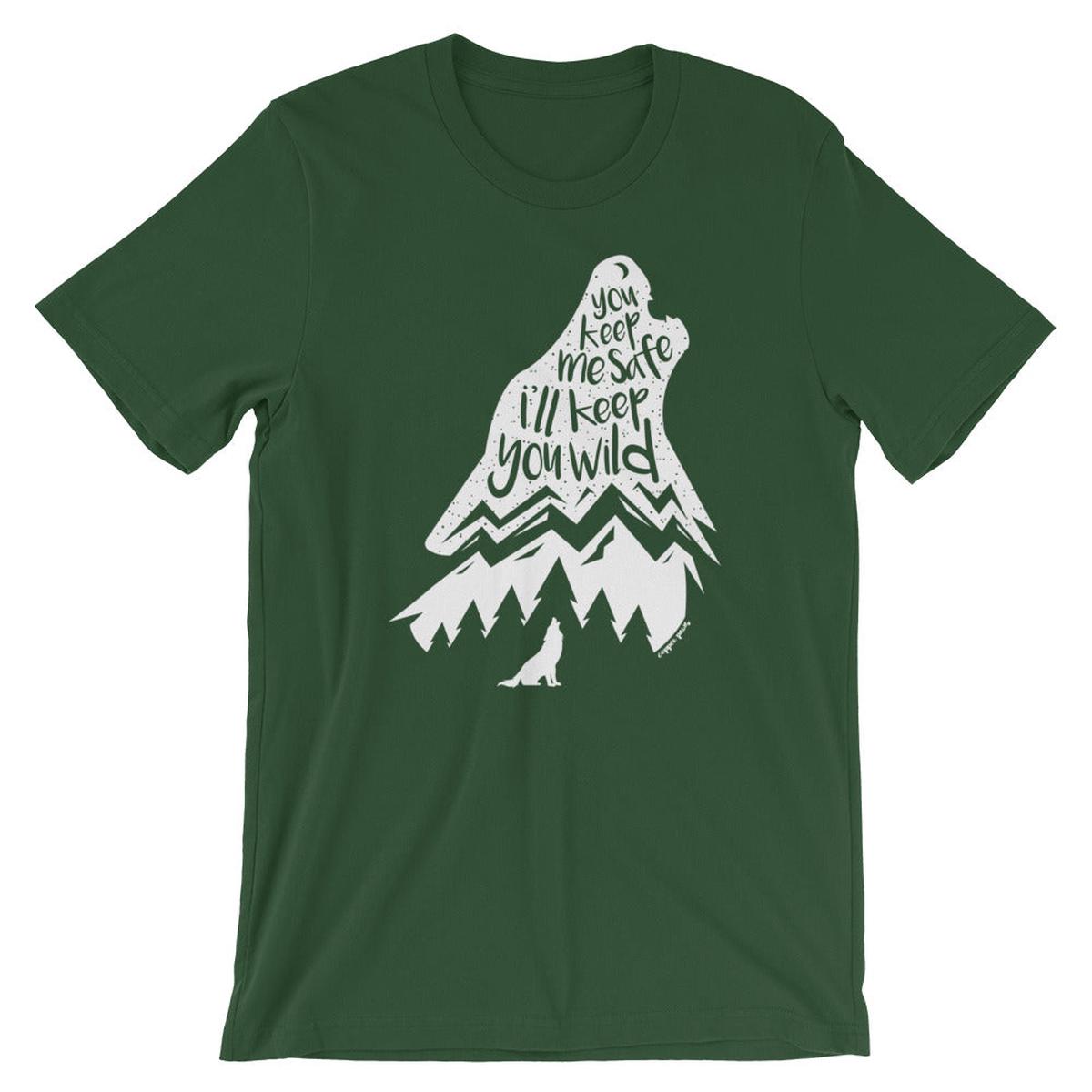 Wild Wolf Tee - Forest | S