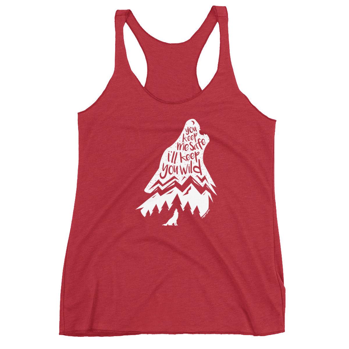Wild Wolf Women's Tank - Vintage Red | XL