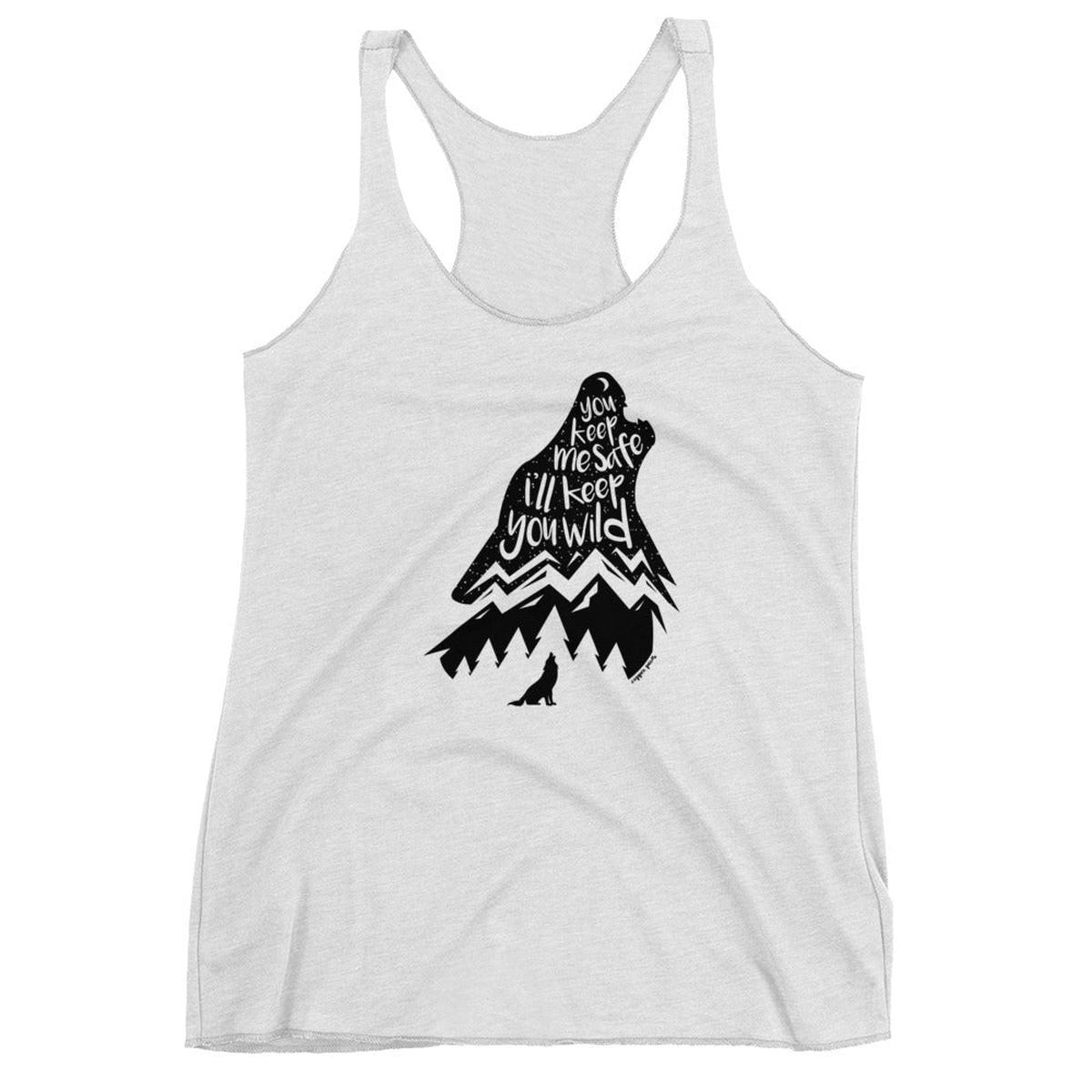 Wild Wolf Women's Tank - Heather White | XS
