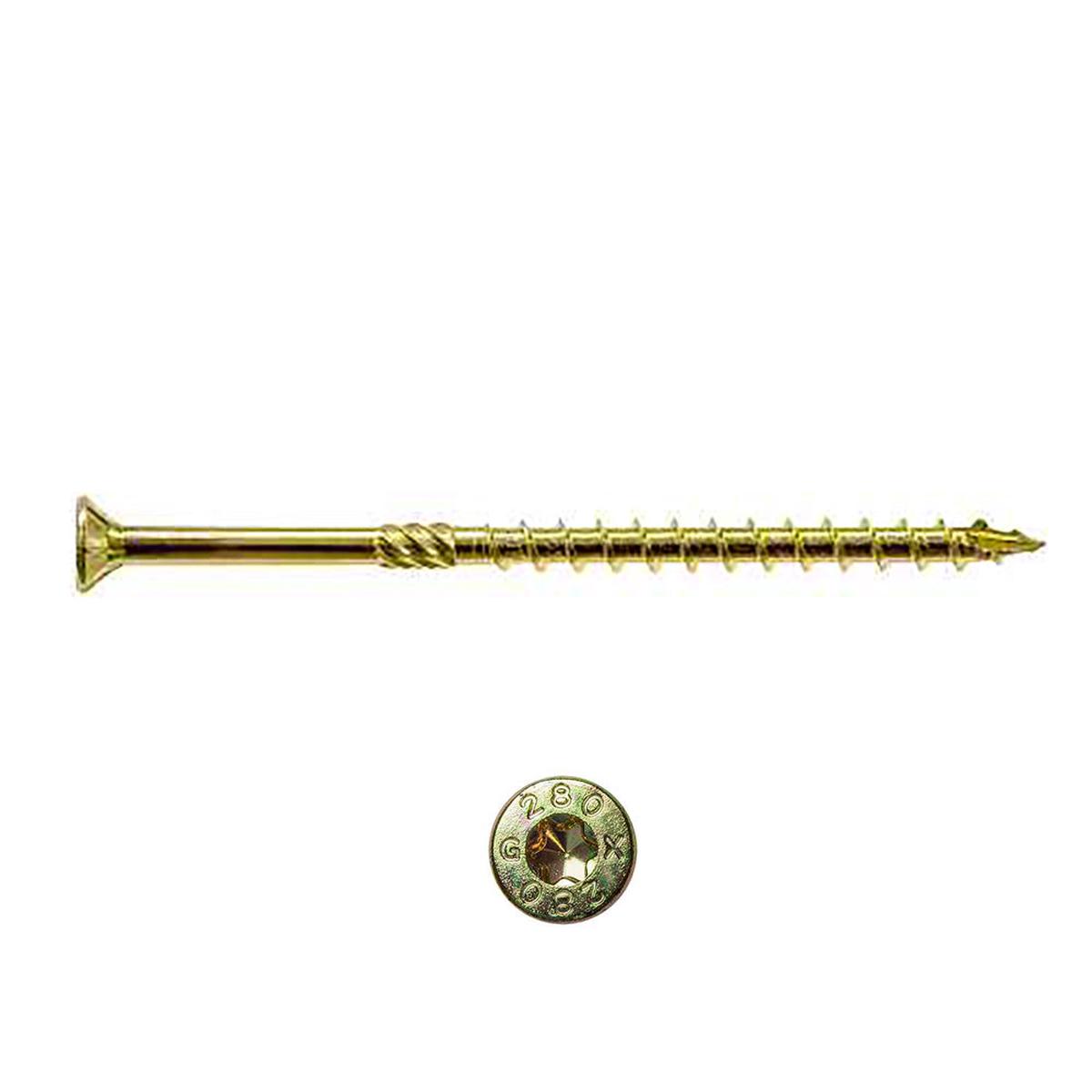 0.225 x 9 1/2 Strong-Drive SDCP TIMBER-CP Screw Yellow Zinc Coating (T40 6-Lobe) - Box (50)