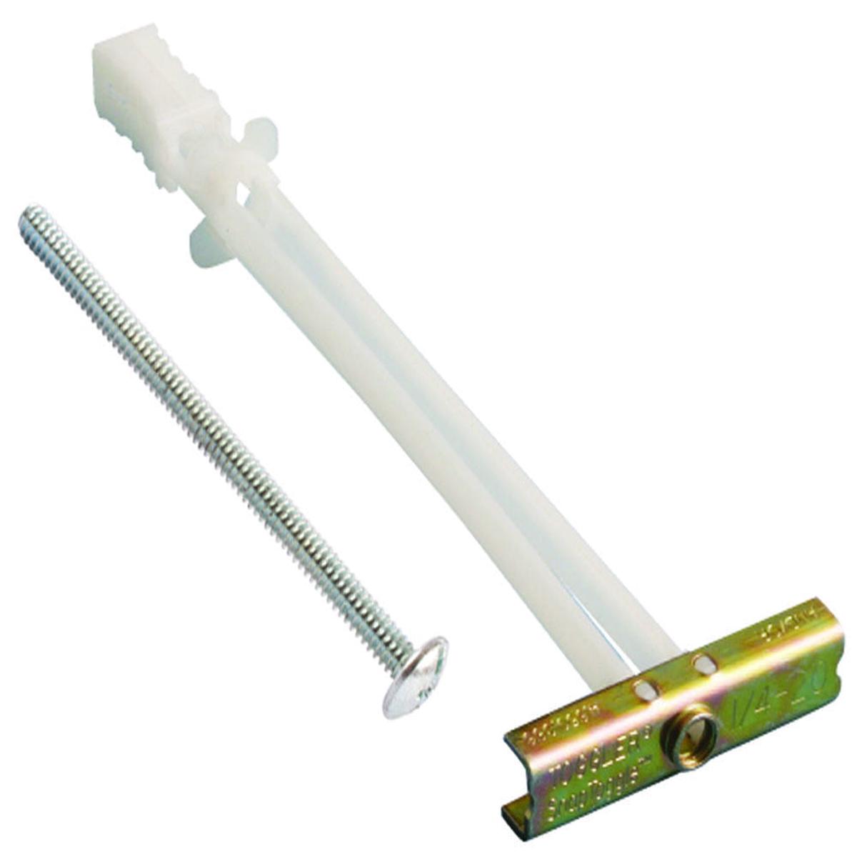 (BA) 3/16-24 Toggler SNAPTOGGLE Heavy Duty Toggle Bolt Zinc with 3/16-24 x 2 1/2 Combo Pan Machine Screws Zinc (2 Pcs)