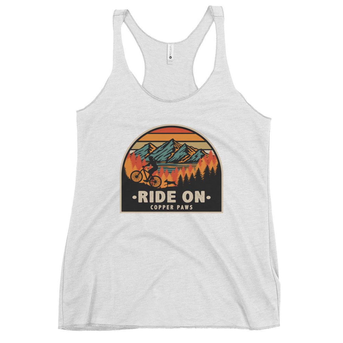 Ride On Women's Tank - Heather White | M