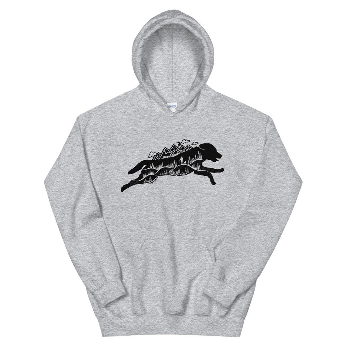 Running Wild Hoodie - Sport Grey | 4XL