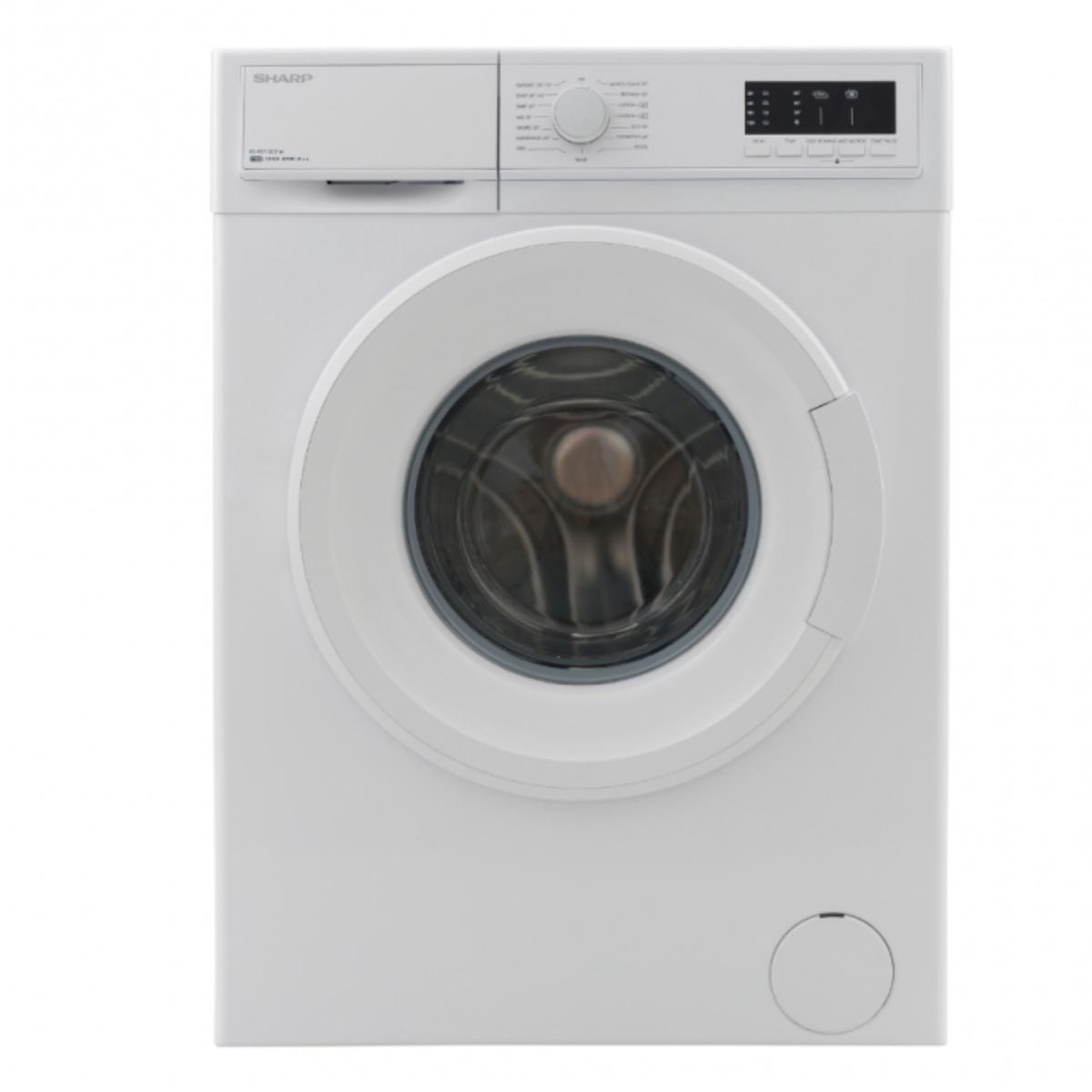 Sharp 7 KG Front Load Washing Machin White