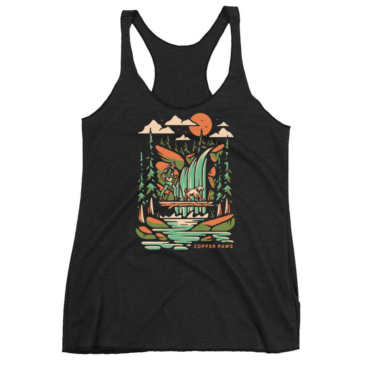 Waterfall Hike Women's Tank - Vintage Black | XS
