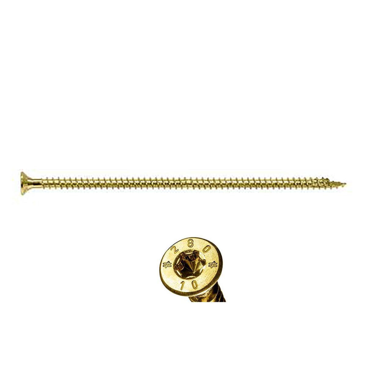 0.59 x 8 5/8 - Strong-Drive SDCF TIMBER-CF Screw Yellow Zinc Coated Thread Len: 8 1/4 (T40 6-Lobe) - Carton (250)