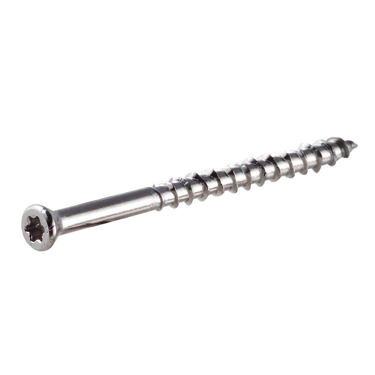 #10 x 2 1/2 Simpson Deck-Drive DWP Wood Screws 305 Stainless Steel (Collated - T25 - 6 Lobe) - Box (1500)