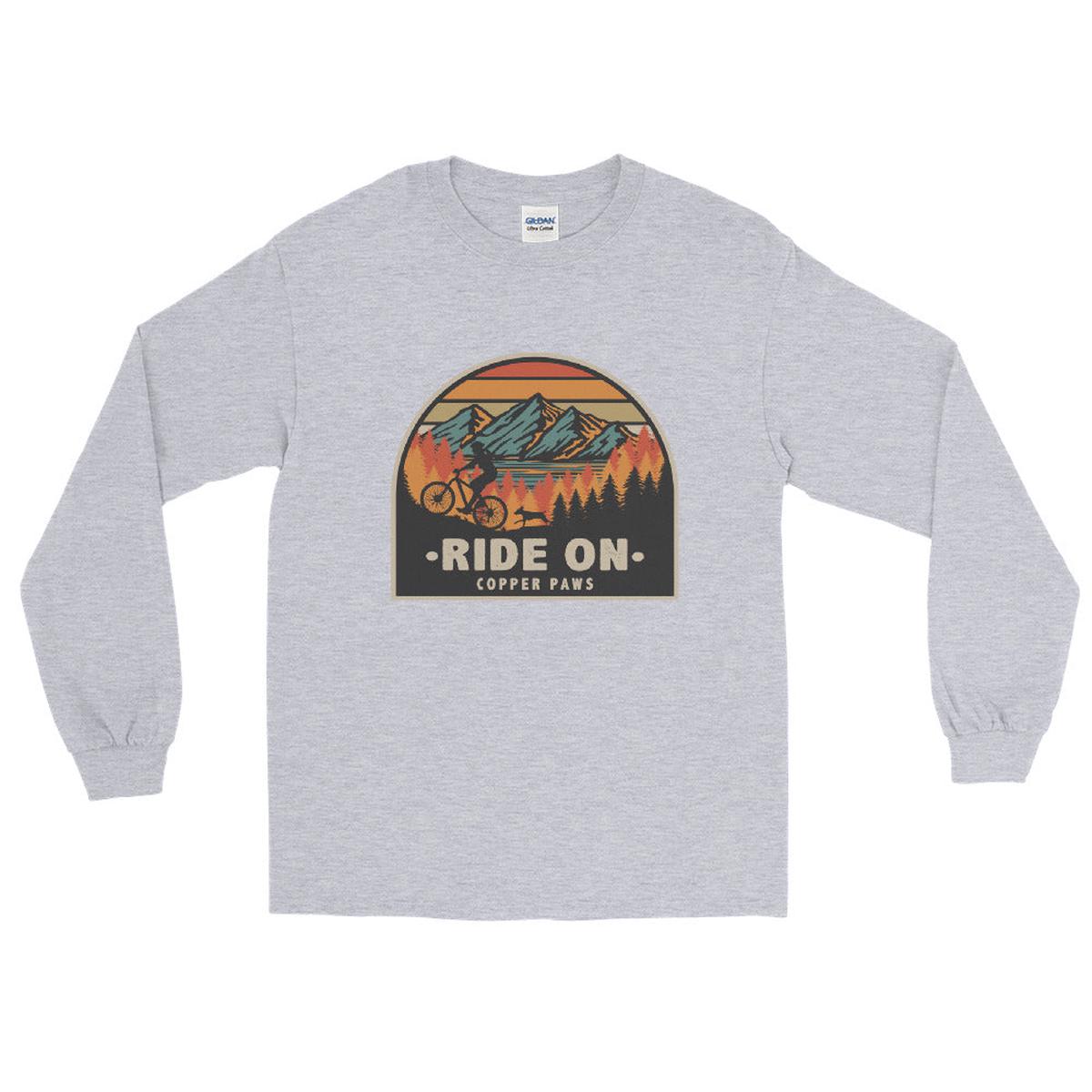 Ride On Long Sleeve Shirt - Sport Grey | 5XL