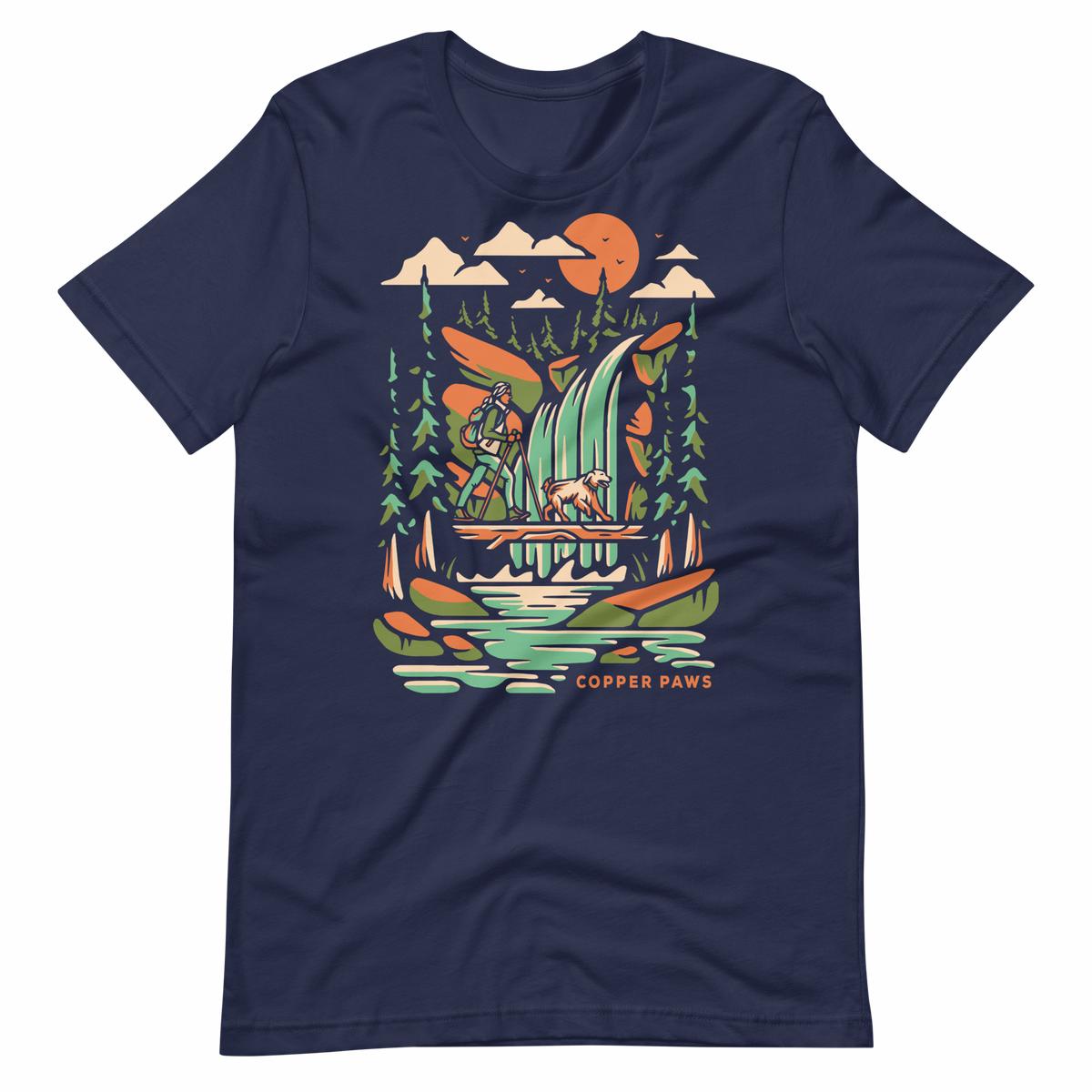 Waterfall Hike Tee - Navy | 4XL
