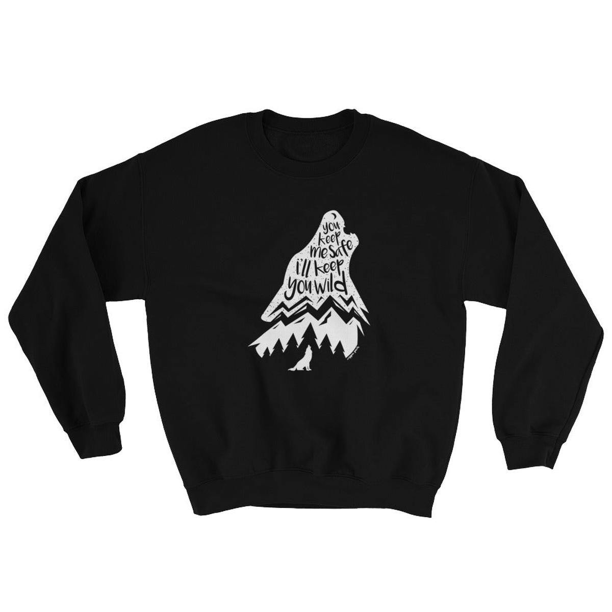 Wild Wolf Sweatshirt - Black | L