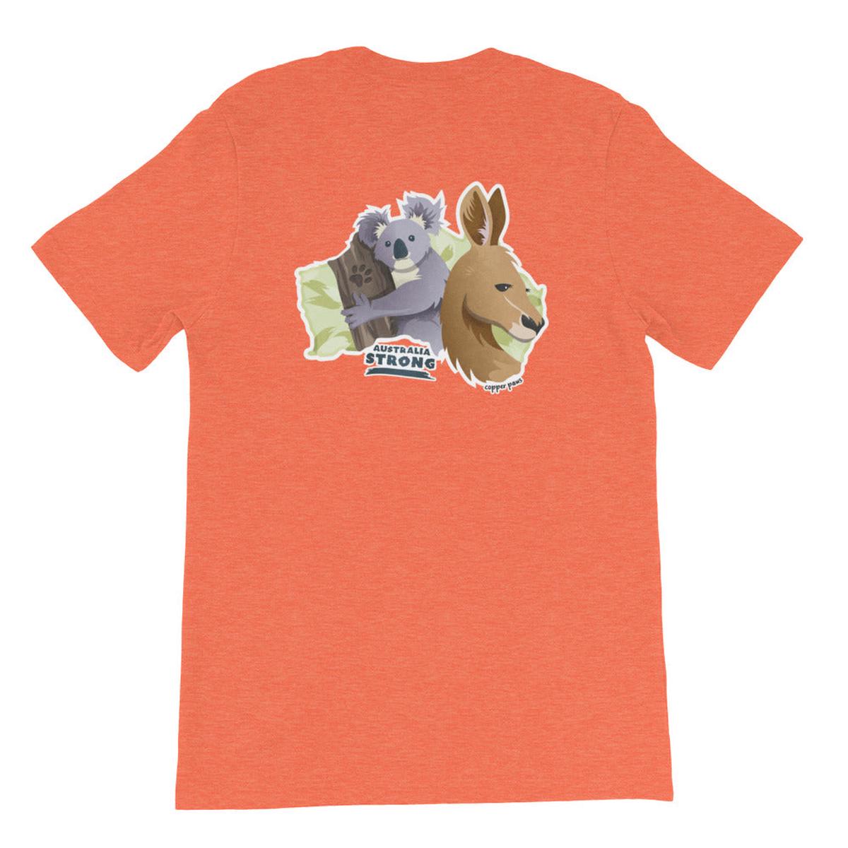 Outback Tee - Heather Orange | L