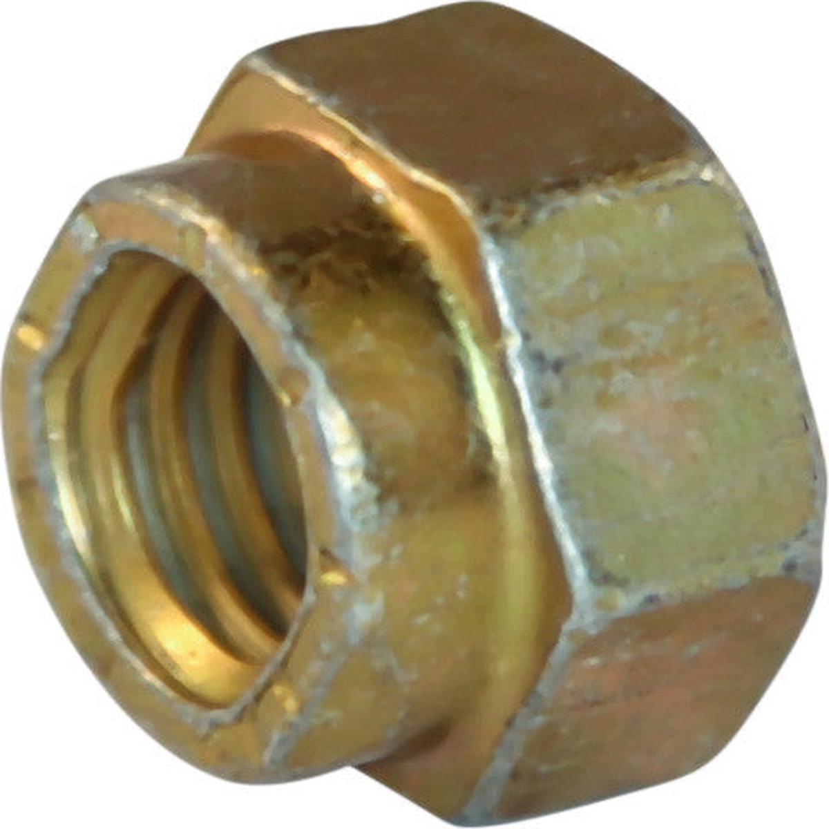 1 1/2-6 L9 Hex Collar Locknuts Cadmium Yellow & Wax Coated Domestic USA (5)
