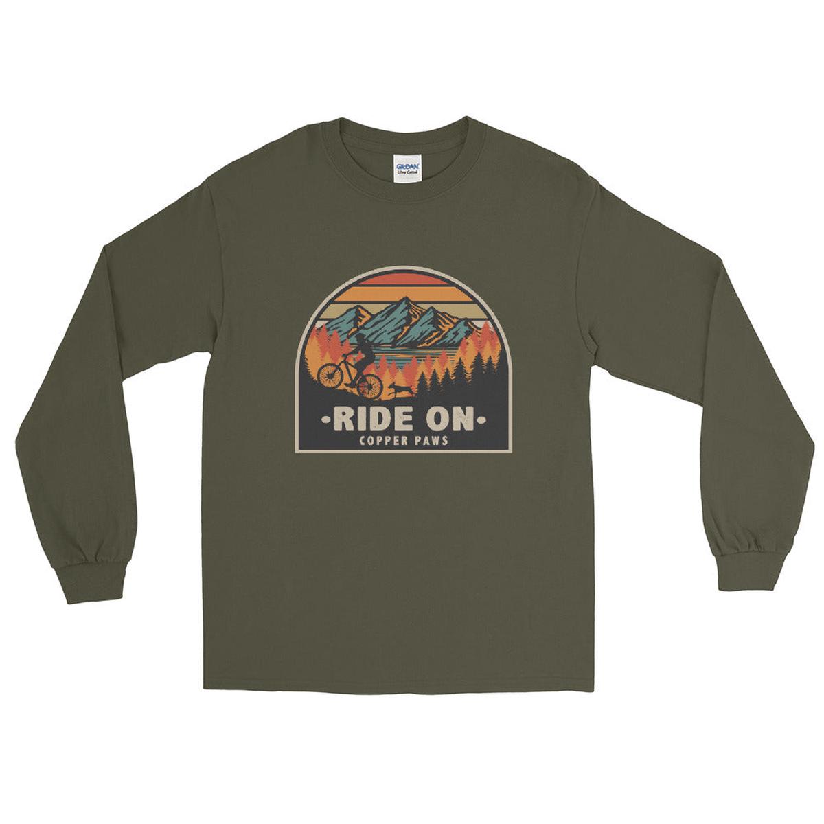 Ride On Long Sleeve Shirt - Military Green | 2XL