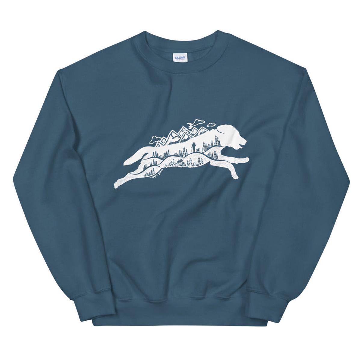 Running Wild Sweatshirt - Indigo Blue | S