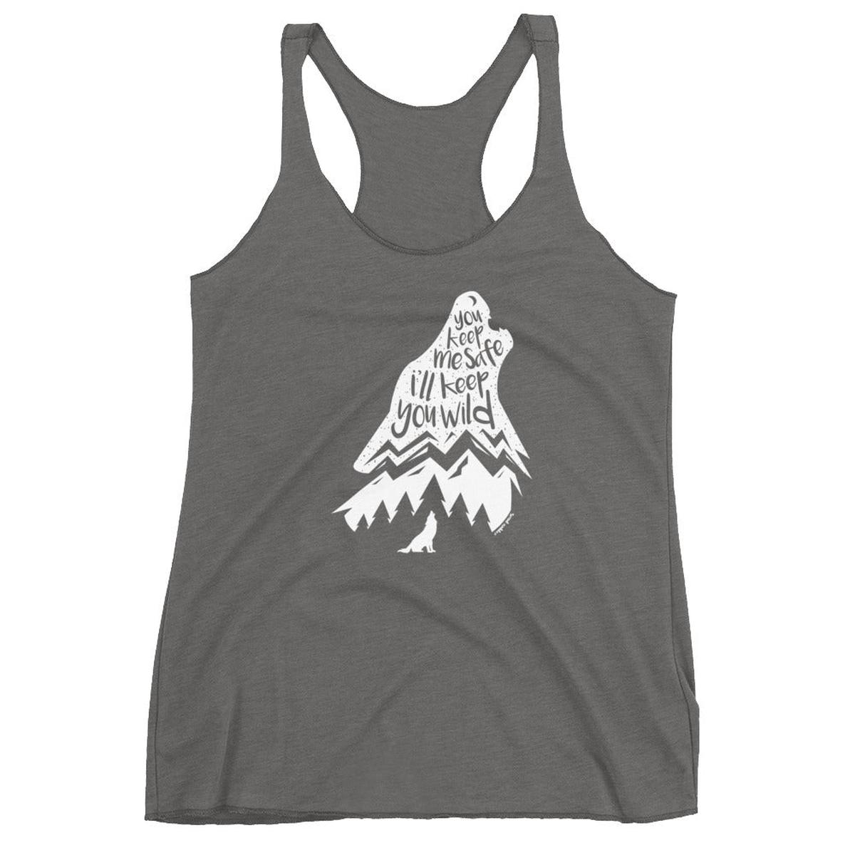 Wild Wolf Women's Tank - Premium Heather | L