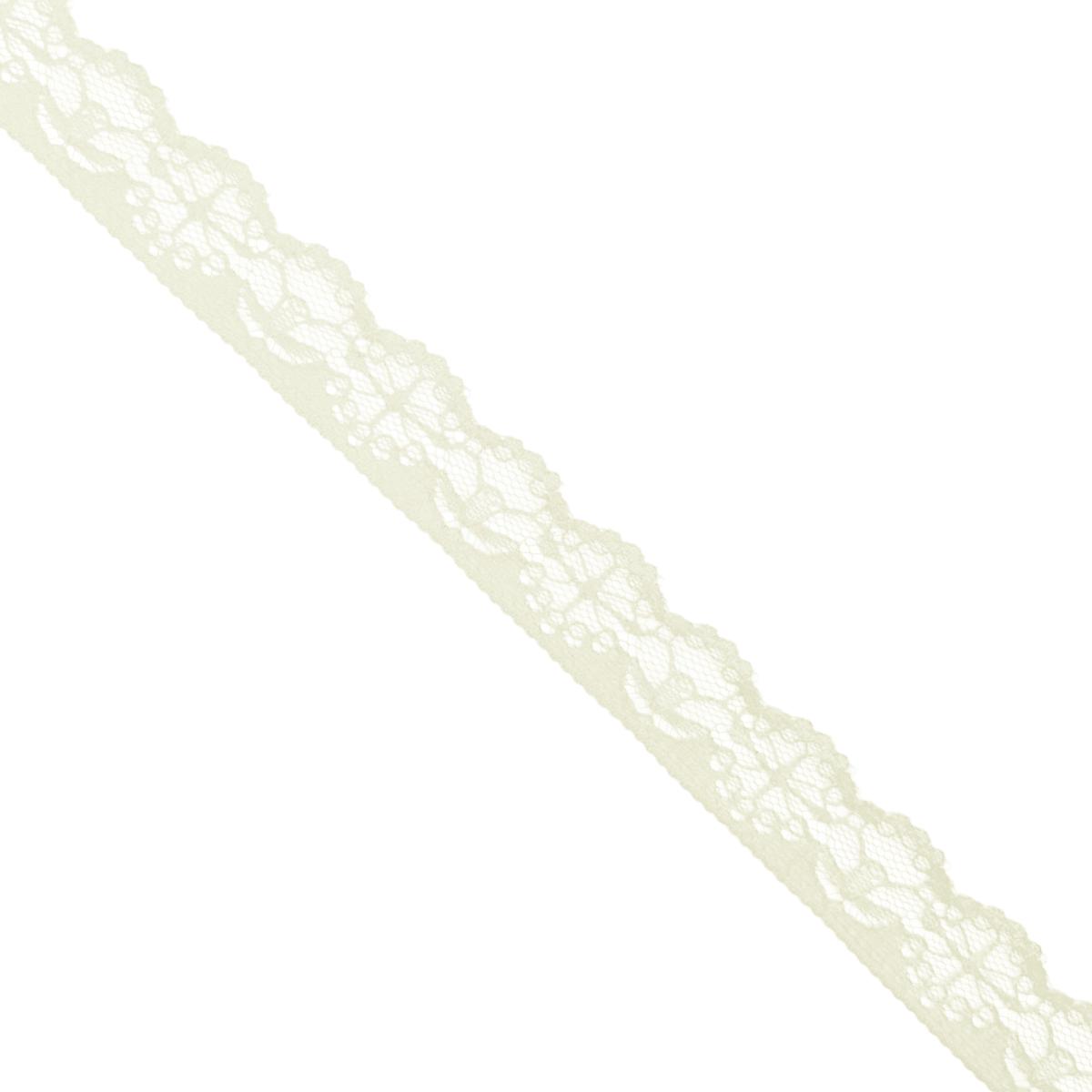 7/8" Scalloped Lace Trim - 11 Colours (By the Yard) - Cream | 1 Yard