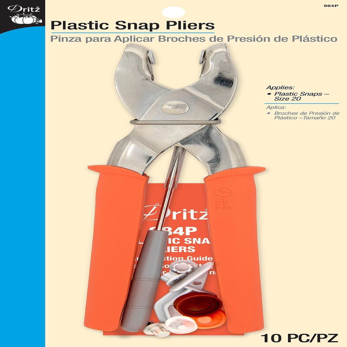DRITZ Plastic Snap Pliers for 12.4mm Snaps