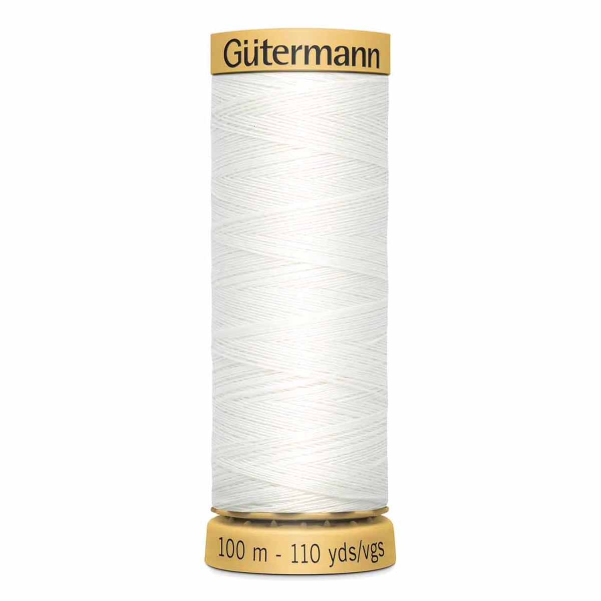 GTERMANN 100% Cotton Thread - 100m (39 Colours) - Nu White