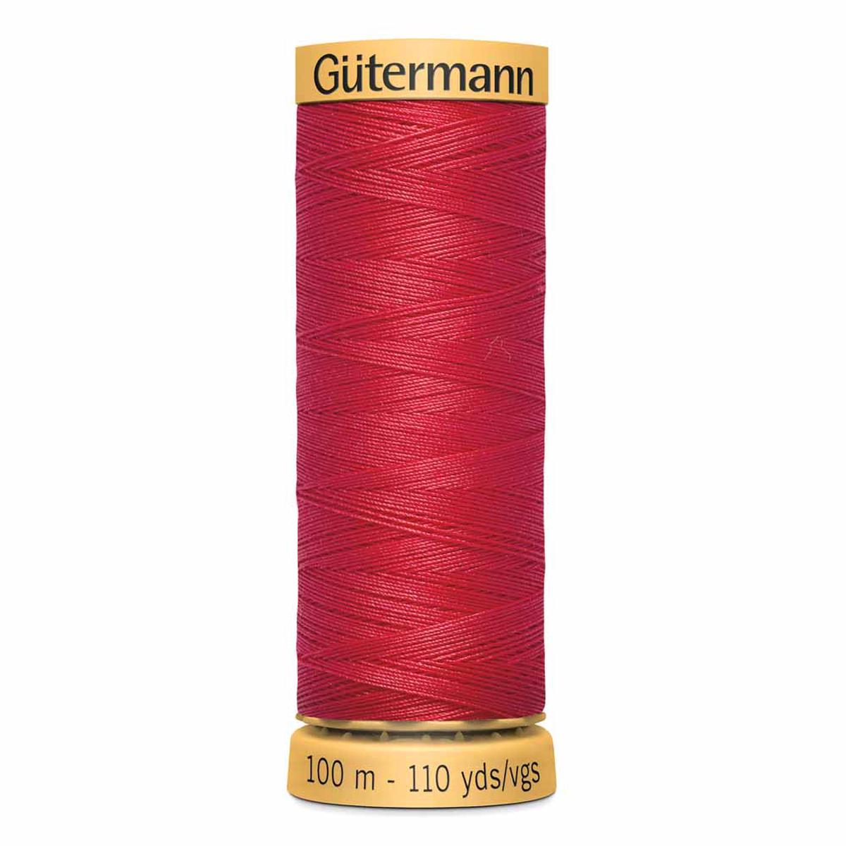 GTERMANN 100% Cotton Thread - 100m (39 Colours) - Red