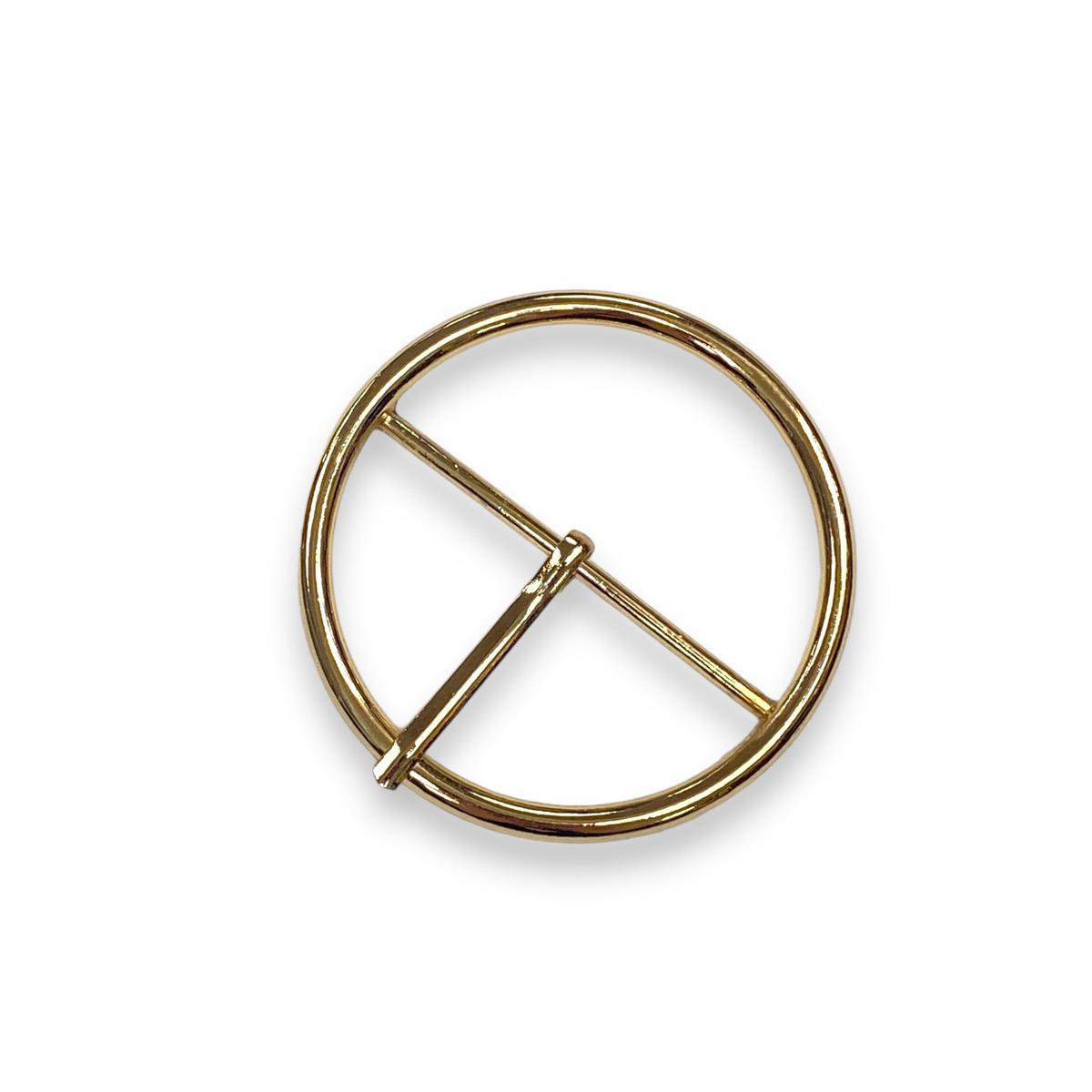 Ring Center Bar Buckle - 1.9" | Rose Gold