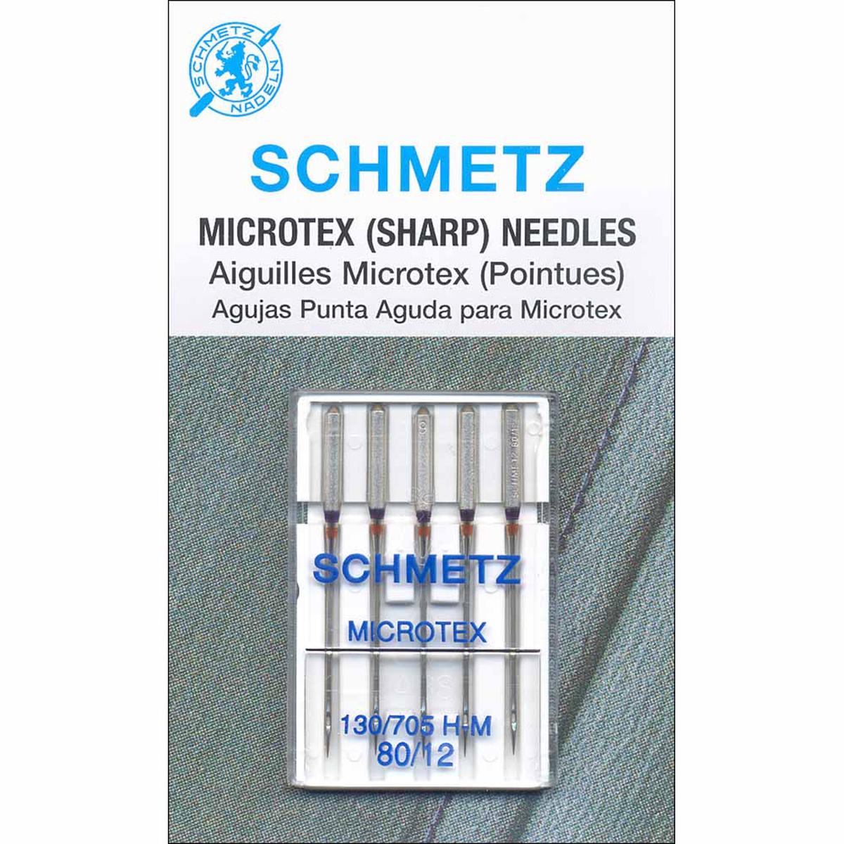 SCHMETZ Microtex Domestic Sewing Machine Needles - 12