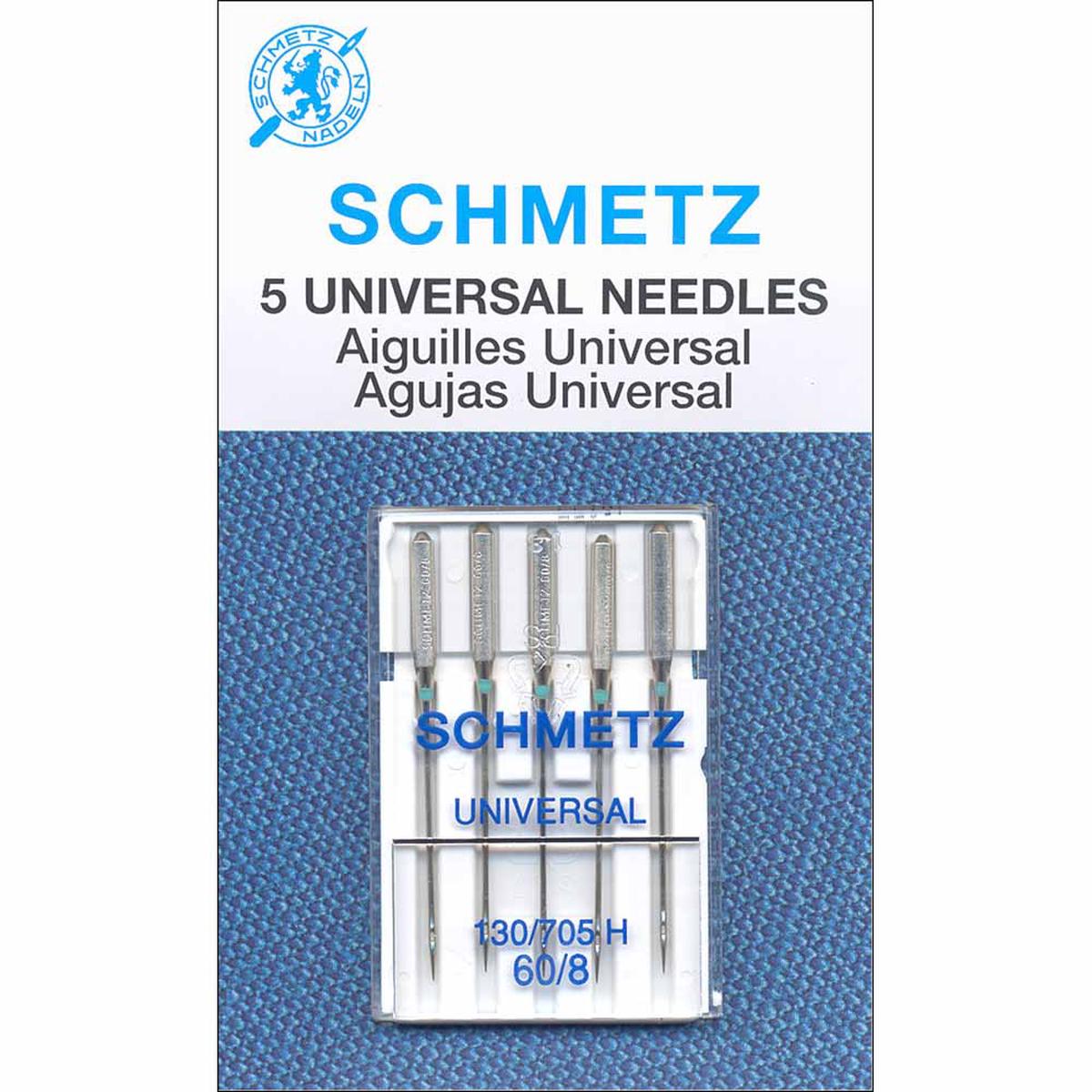 SCHMETZ Universal Domestic Sewing Machine Needles - 60/8