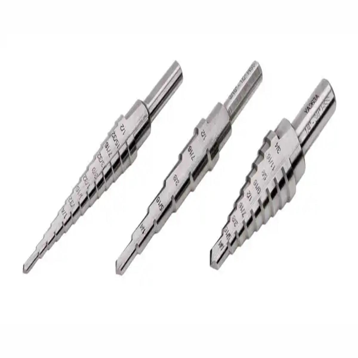 STEP DRILL SET, 3PC